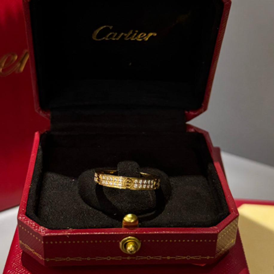 Cartier Love (Gold) Taşlı Yüzük