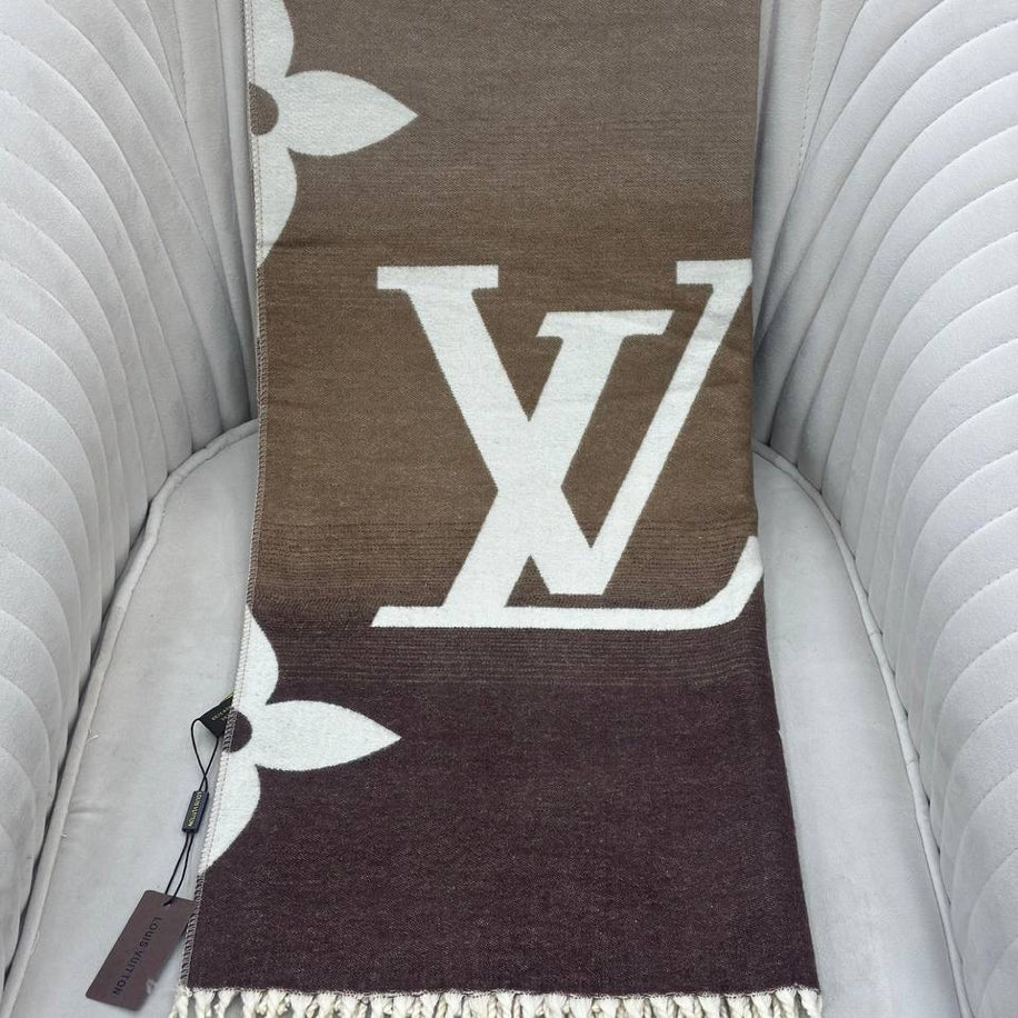 KARIŞIK Louis Vuitton Hakiki Kaşmir İpek Şal