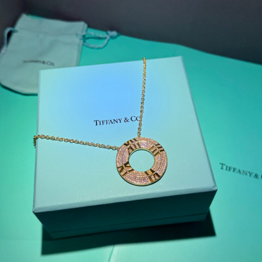 Tiffany Özel Ürün (Gold Taşlı) Kolye