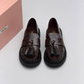 Miu Miu Leather Tassel Loafer