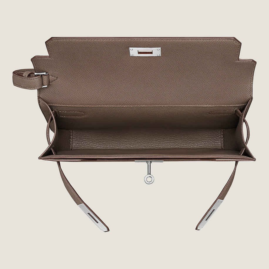 Hermes Kelly Depeches Étoupe 25 Pouch