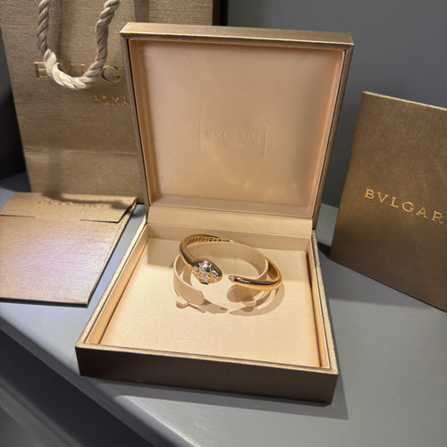 Bvlgari Serpenti Unisex Bileklik (Rose Taşlı )
