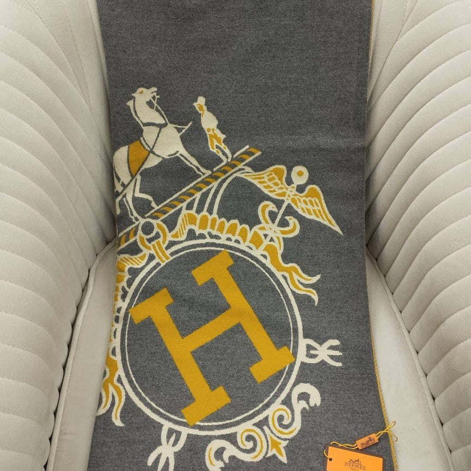 KARIŞIK Hermes Hakiki Kaşmir İpek Şal