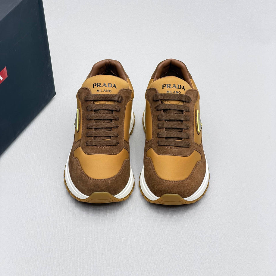 Prada Prax Re-Nylon Suede Sneakers