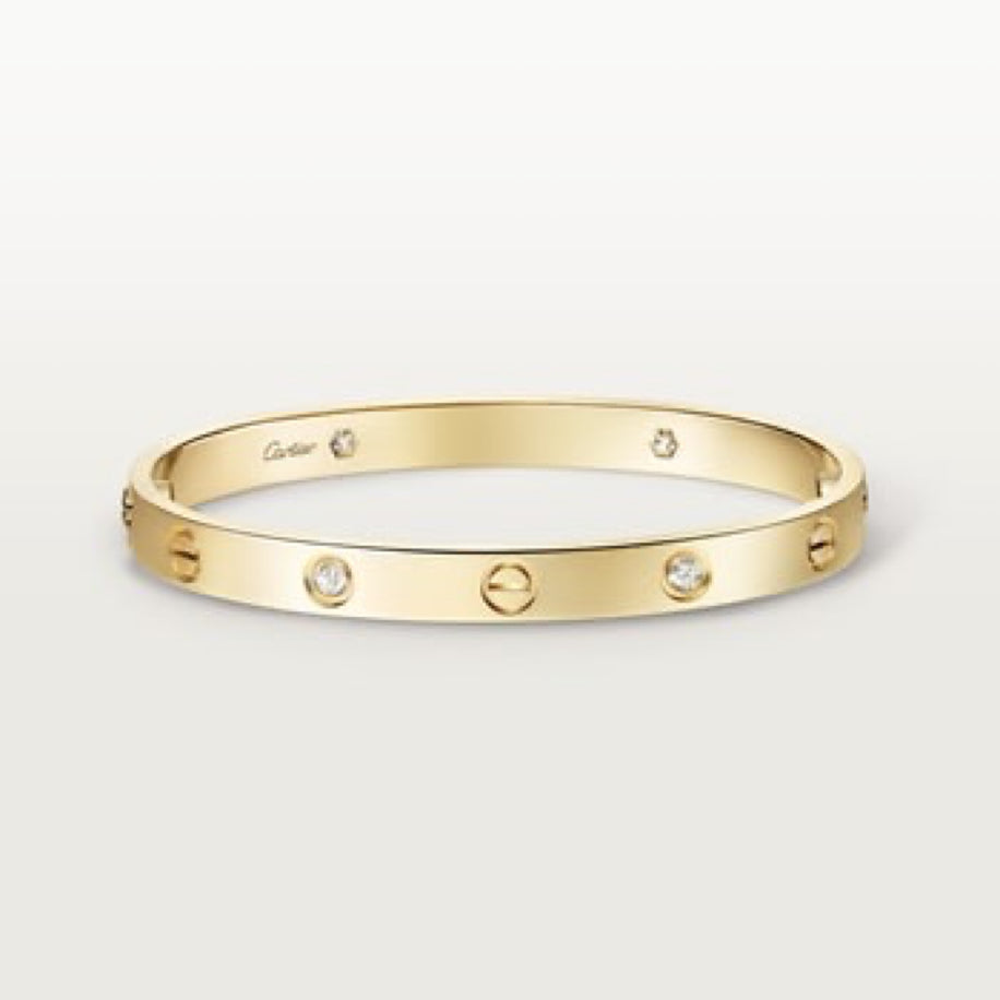 Cartier Unisex Bileklik ( Gold Taşlı )