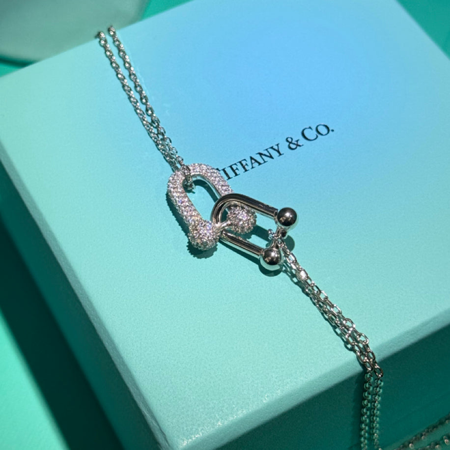 Tiffany Hardwear (Silver Taşlı) Kolye
