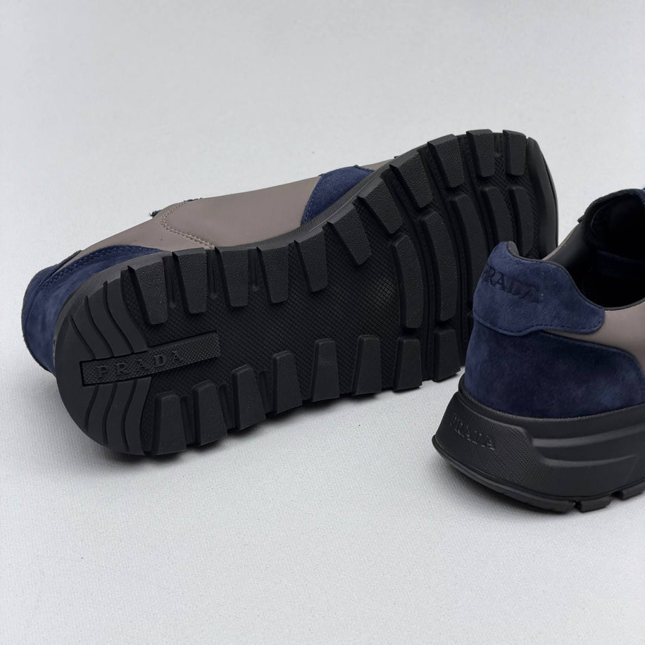 Prada Prax Re-Nylon Suede Sneakers