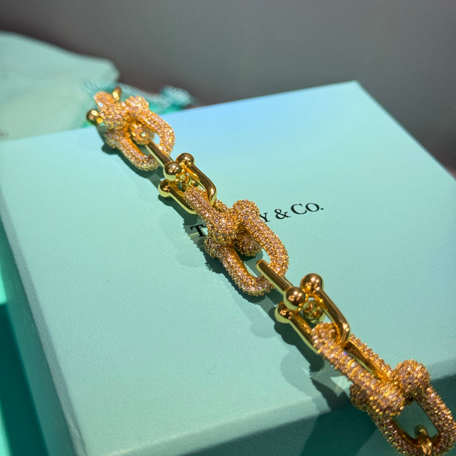 Tiffany Hardwear (Gold 3’Taşlı) Kolye