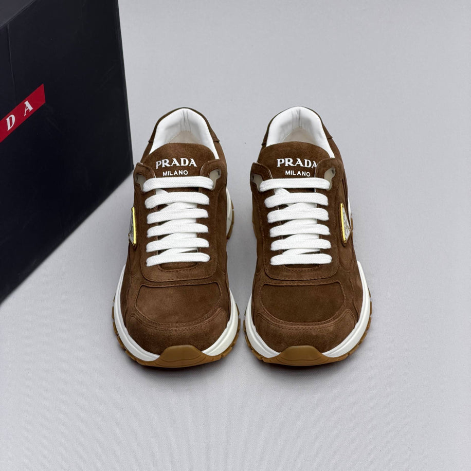Prada Downtown Suede Sneaker
