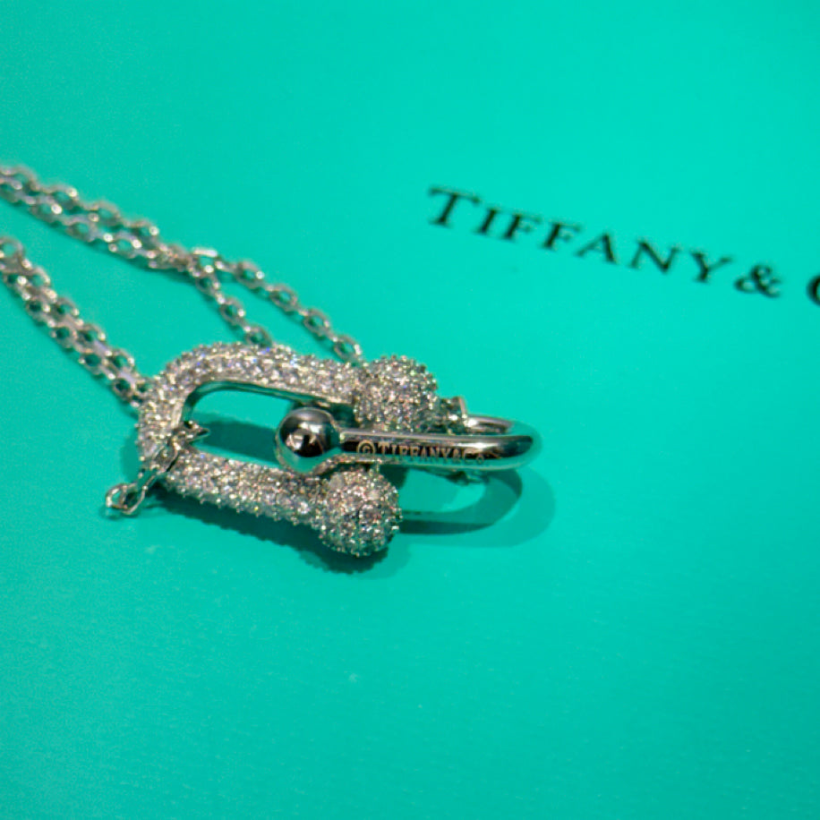 Tiffany Hardwear (Silver Taşlı) Kolye