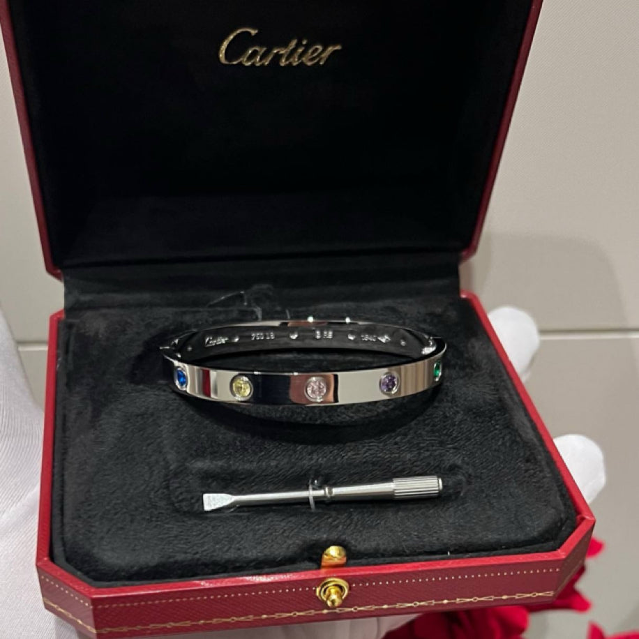 Cartier Love Rainbow Taşlı Bileklik