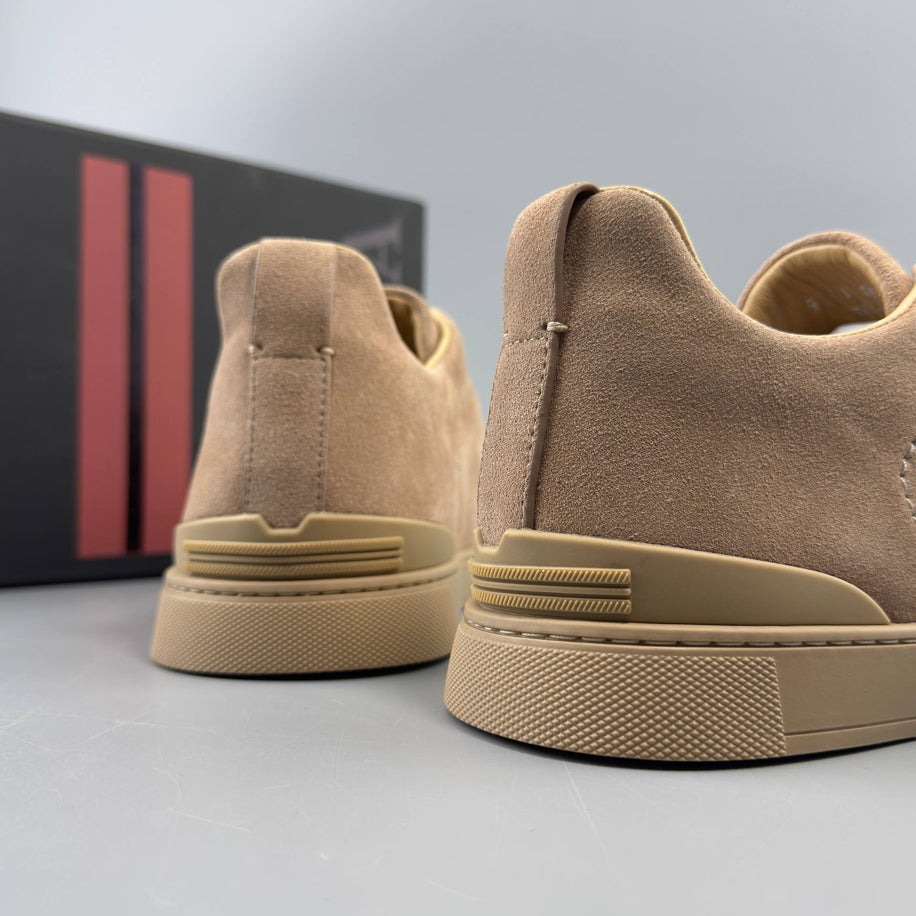 ZEGNA Triple Stitch Suede Sneaker