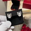 Cartier Panther Silver Taşlı Küpe