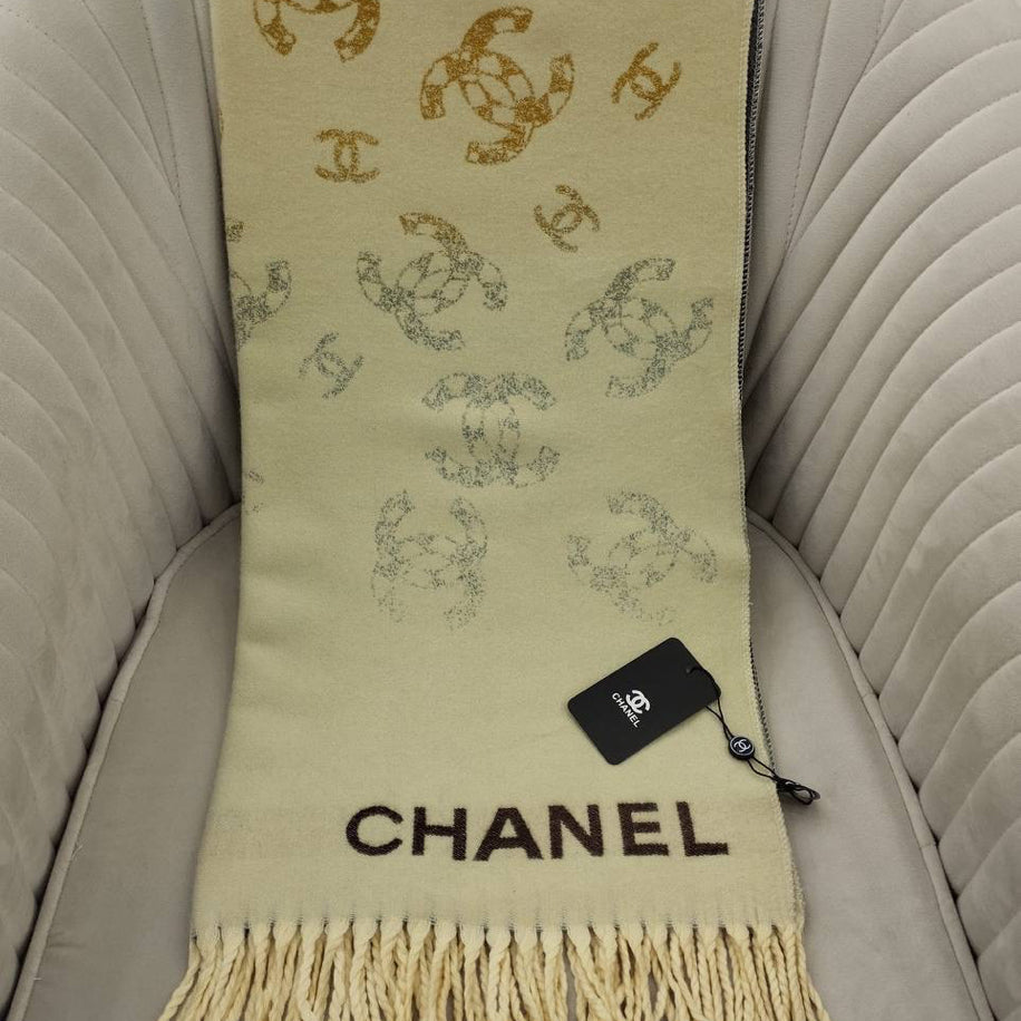 KARIŞIK Chanel Hakiki Kaşmir İpek Şal