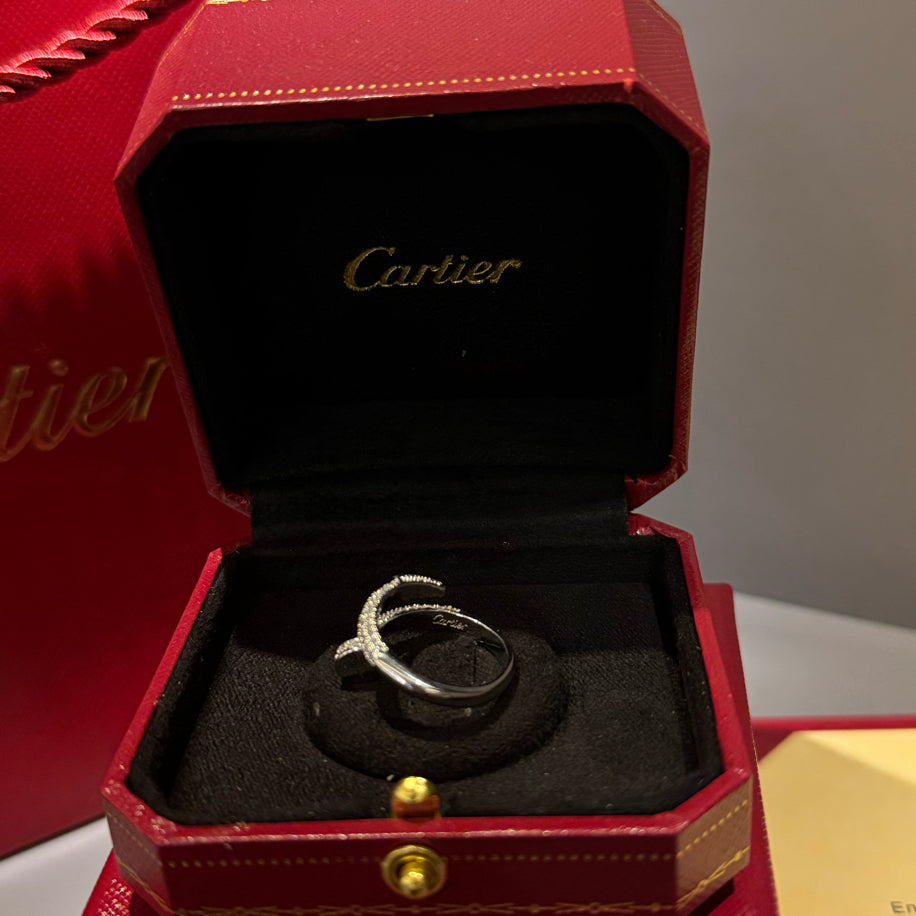 Cartier Çivi (Silver) Taşlı Yüzük