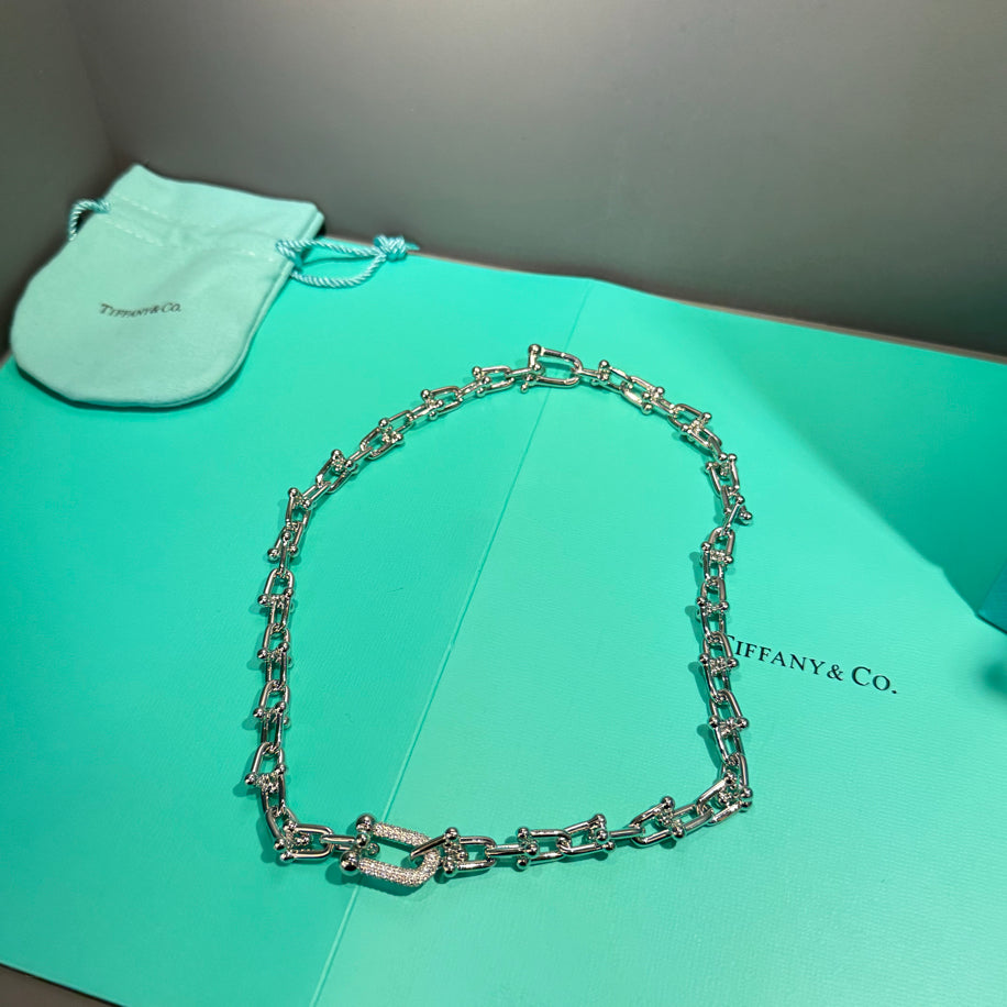 Tiffany Hardwear (Silver Tek Taşlı) Kolye