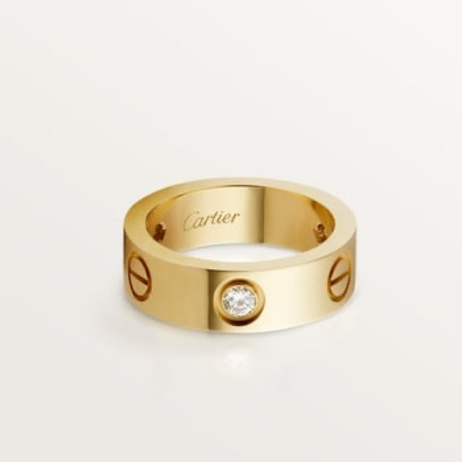 Cartier Unisex Yüzük ( Taşlı Gold )