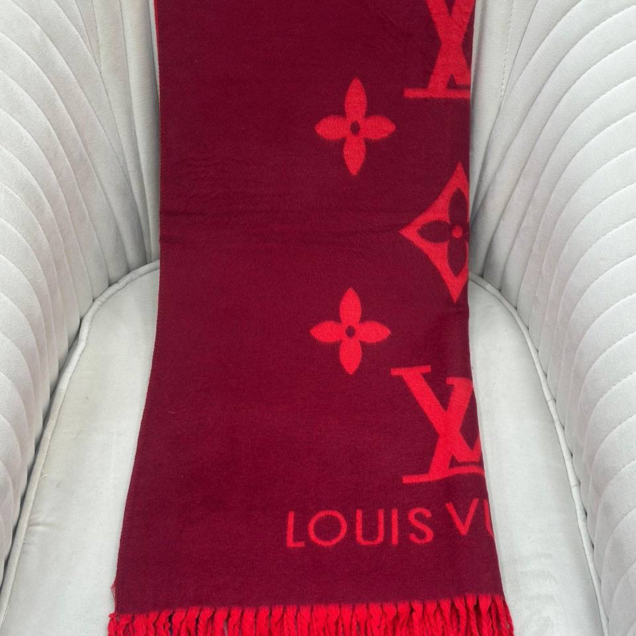 KARIŞIK Louis Vuitton Hakiki Kaşmir İpek Şal