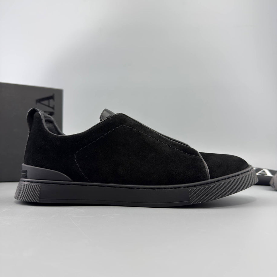 ZEGNA Triple Stitch Suede Sneaker