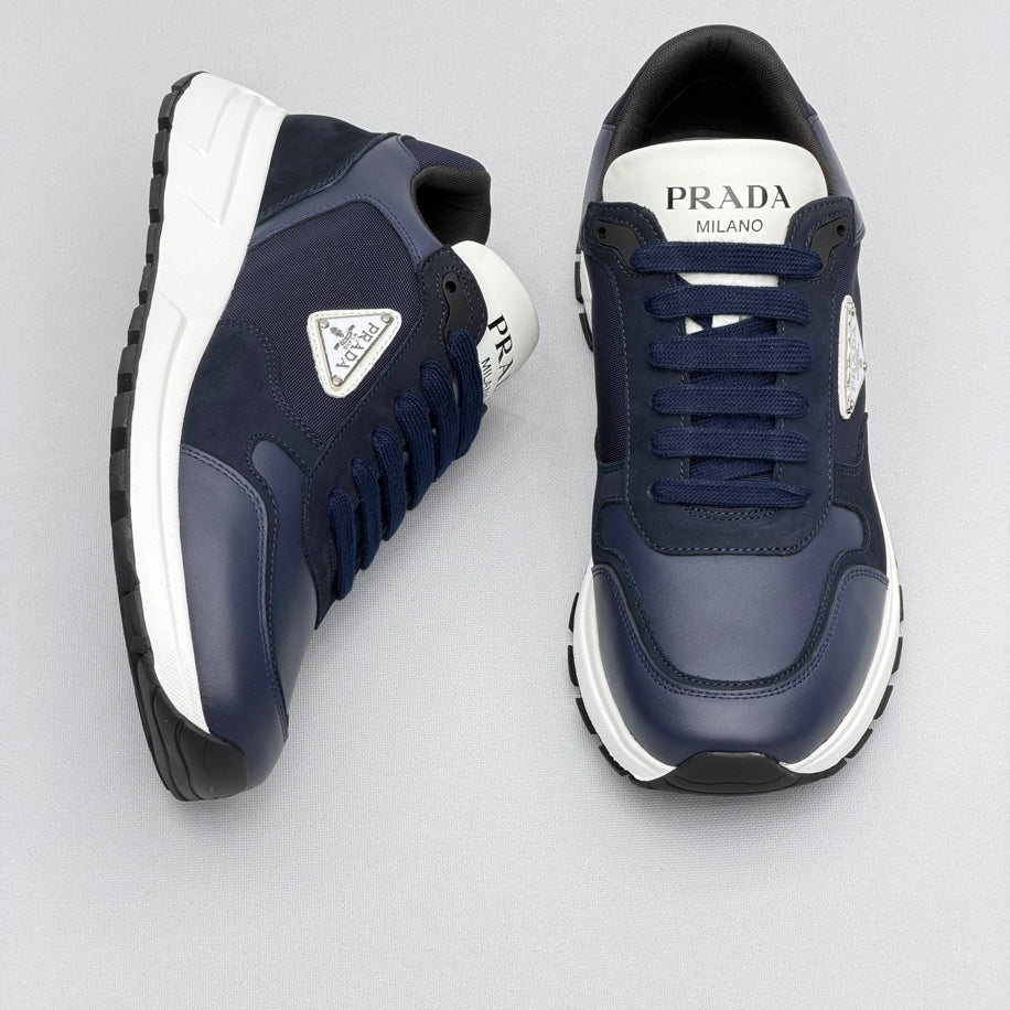 Prada Prax Re-Nylon Suede Sneakers