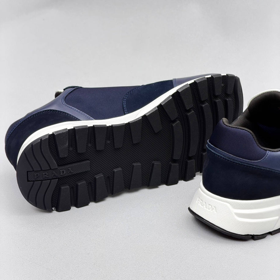 Prada Prax Re-Nylon Suede Sneakers