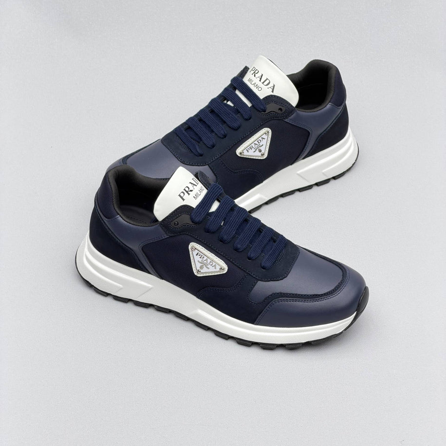 Prada Prax Re-Nylon Suede Sneakers