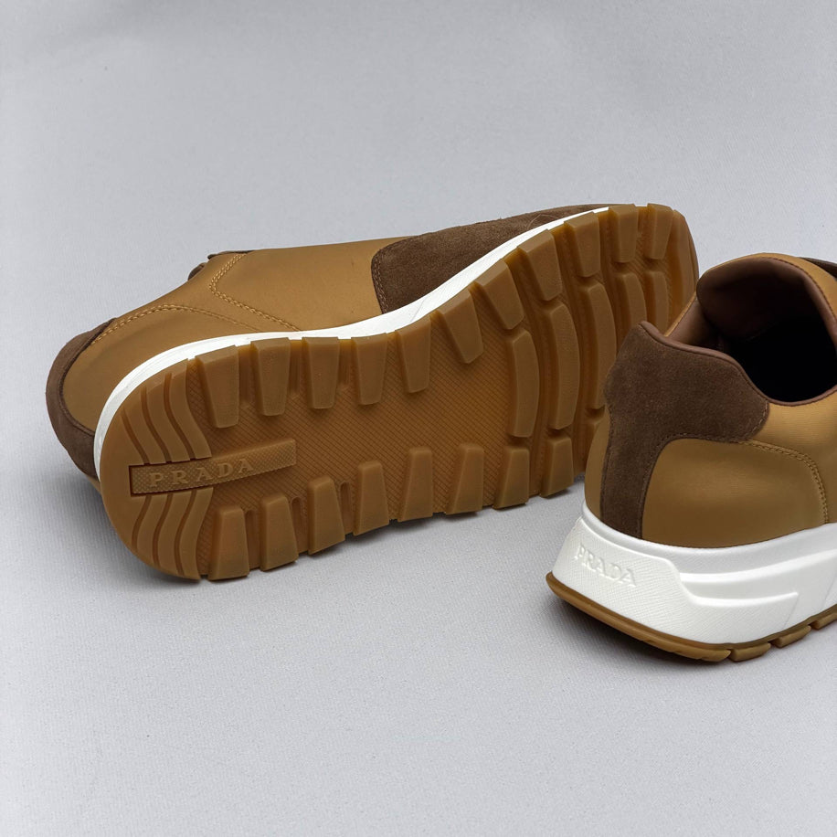 Prada Prax Re-Nylon Suede Sneakers