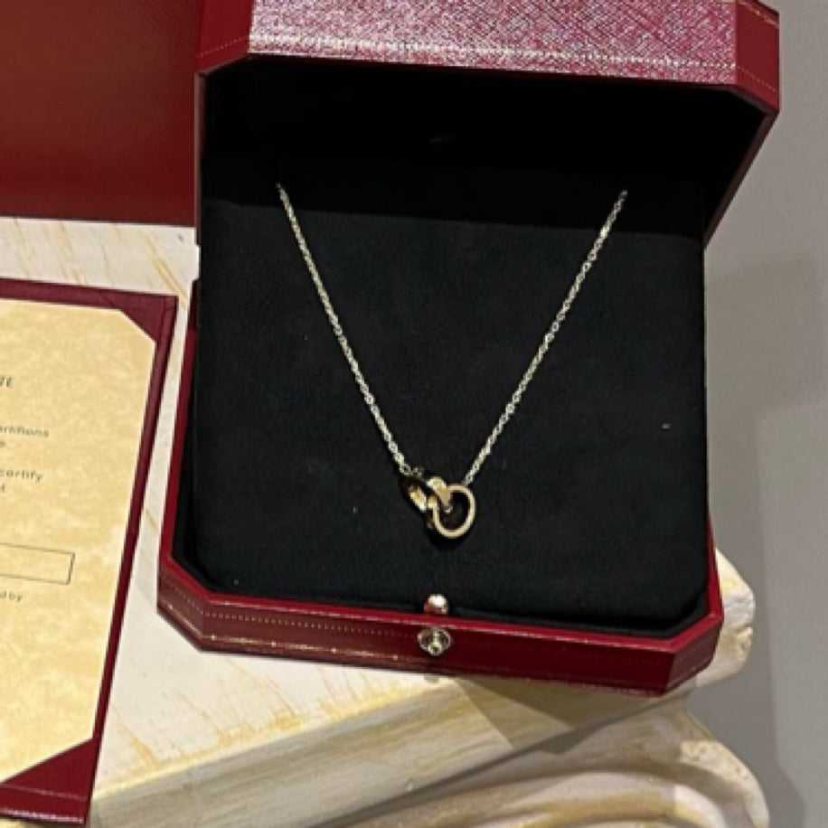 Cartier Çift Love Kolye