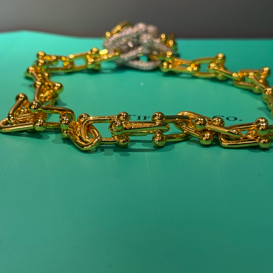 Tiffany Hardwear (Gold 3’Taşlı) Kolye