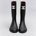 Chanel Rain Boots   Boot Black