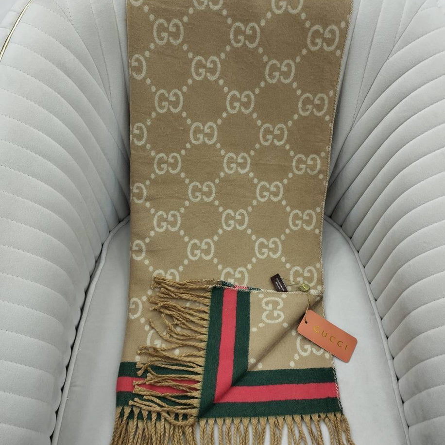 KARIŞIK Gucci Hakiki Kaşmir İpek Şal