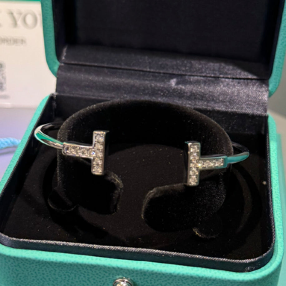 Tiffany T Silver Taşlı Bileklik