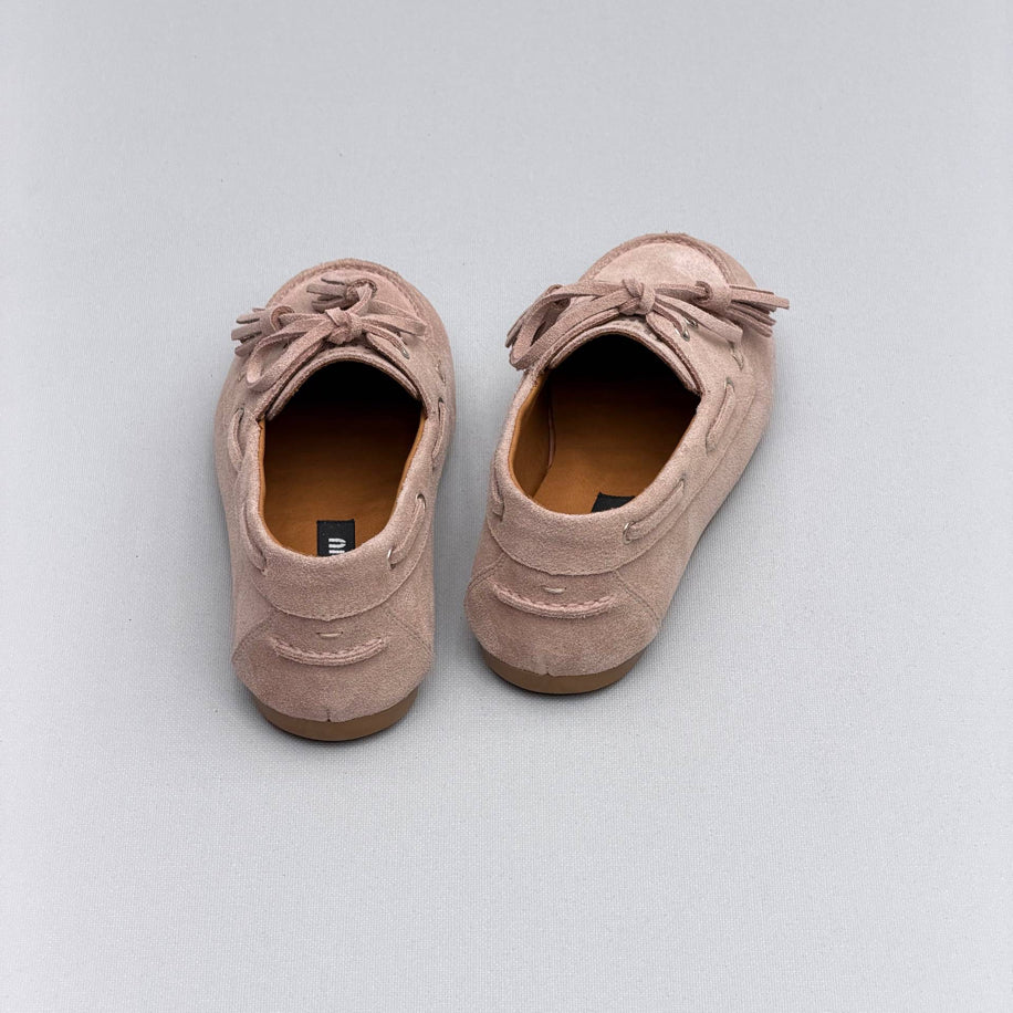 Miu Miu Suede Tassel Lace-Up Loafer