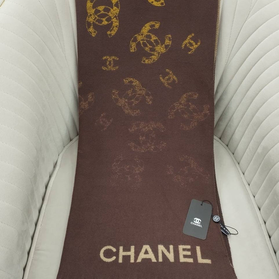 KARIŞIK Chanel Hakiki Kaşmir İpek Şal