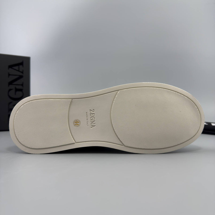 ZEGNA Triple Stitch Leather Sneaker