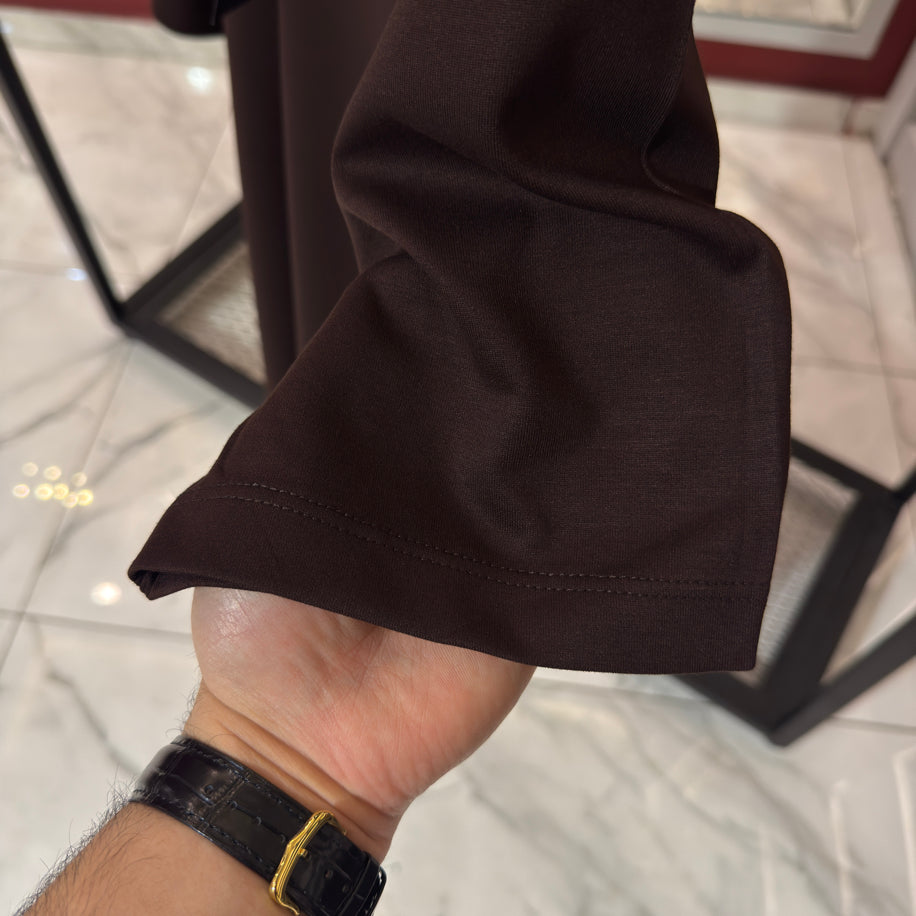 Prada Logo Detaylı İthal Kumaş T-Shirt