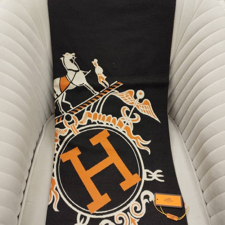 KARIŞIK Hermes Hakiki Kaşmir İpek Şal