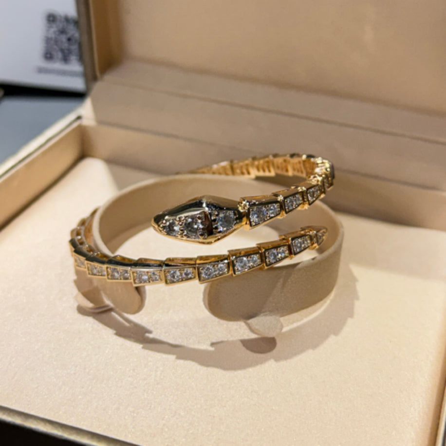 Bvlgari Serpenti Viper Bileklik (Rose Gold)