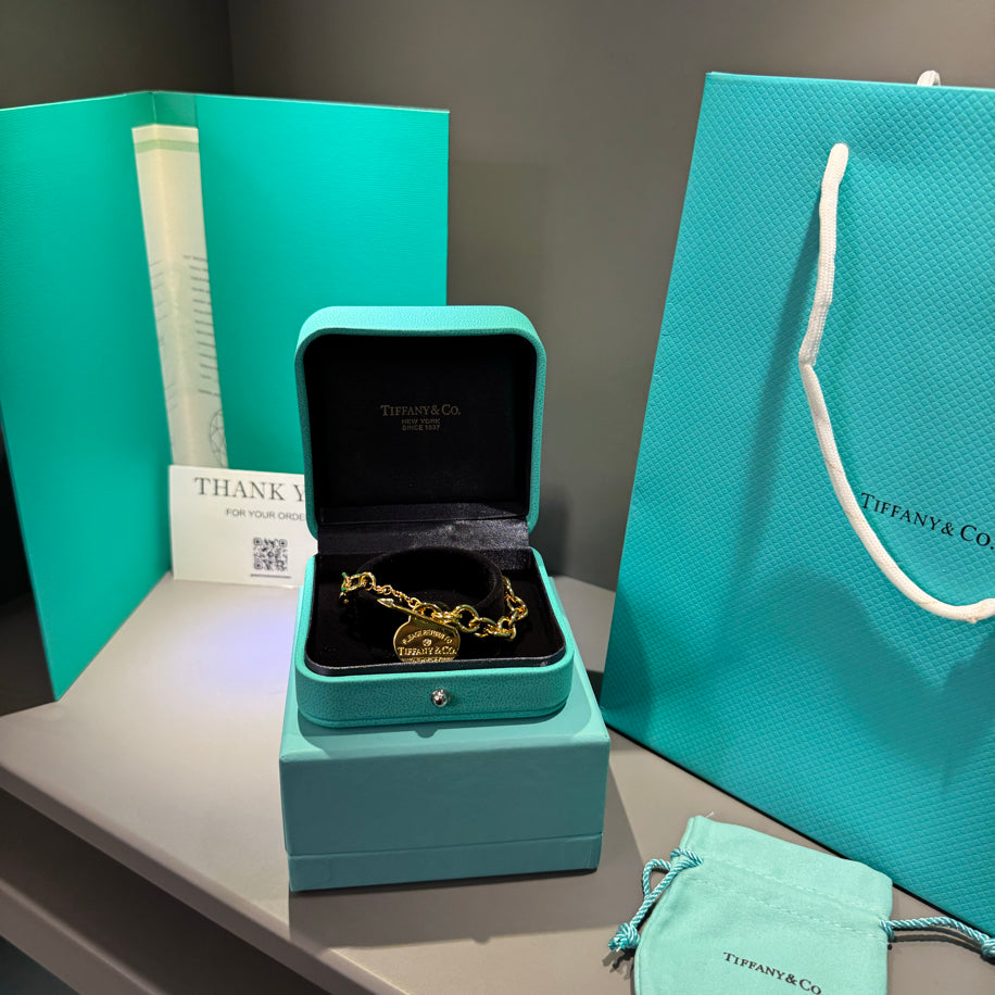 Tiffany Unisex Gold Bileklik