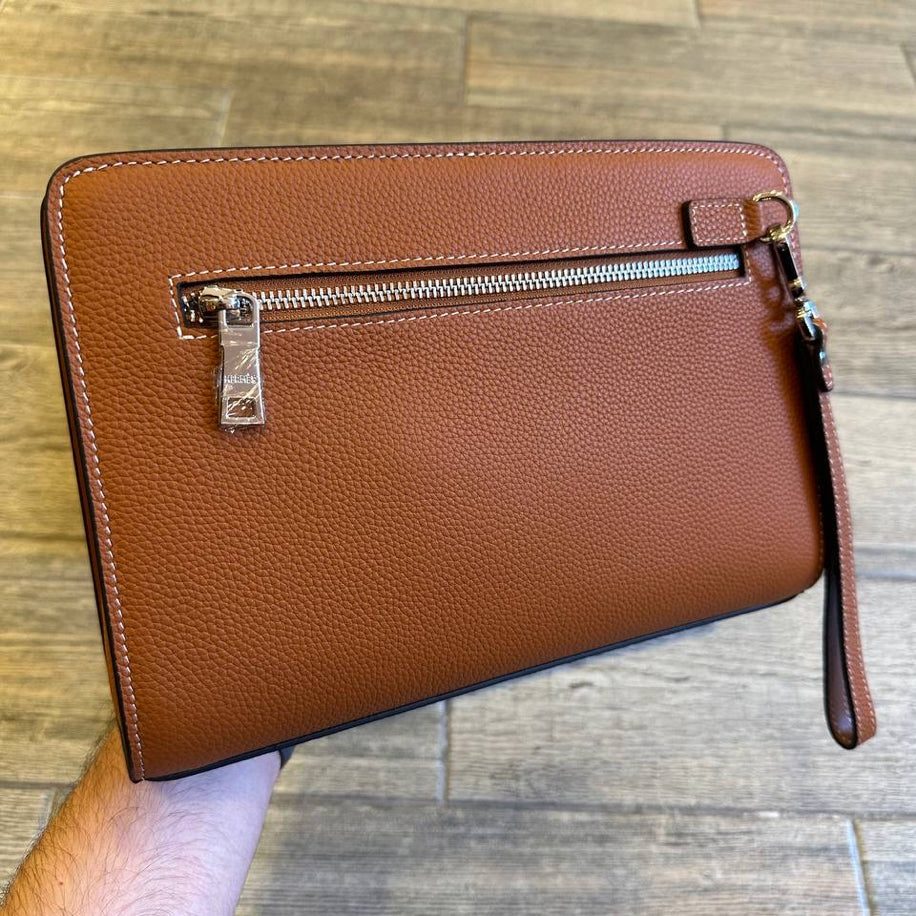 Hermes Dokumatık Erkek El Çantası