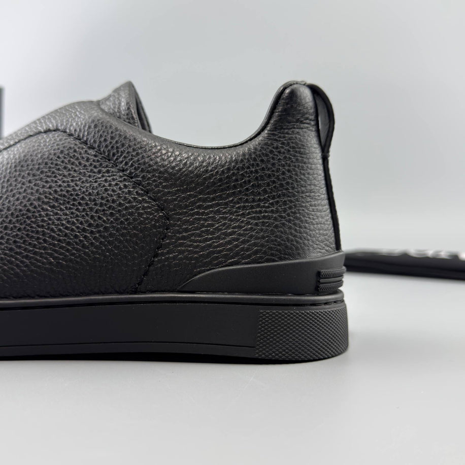 ZEGNA Triple Stitch Leather Sneaker