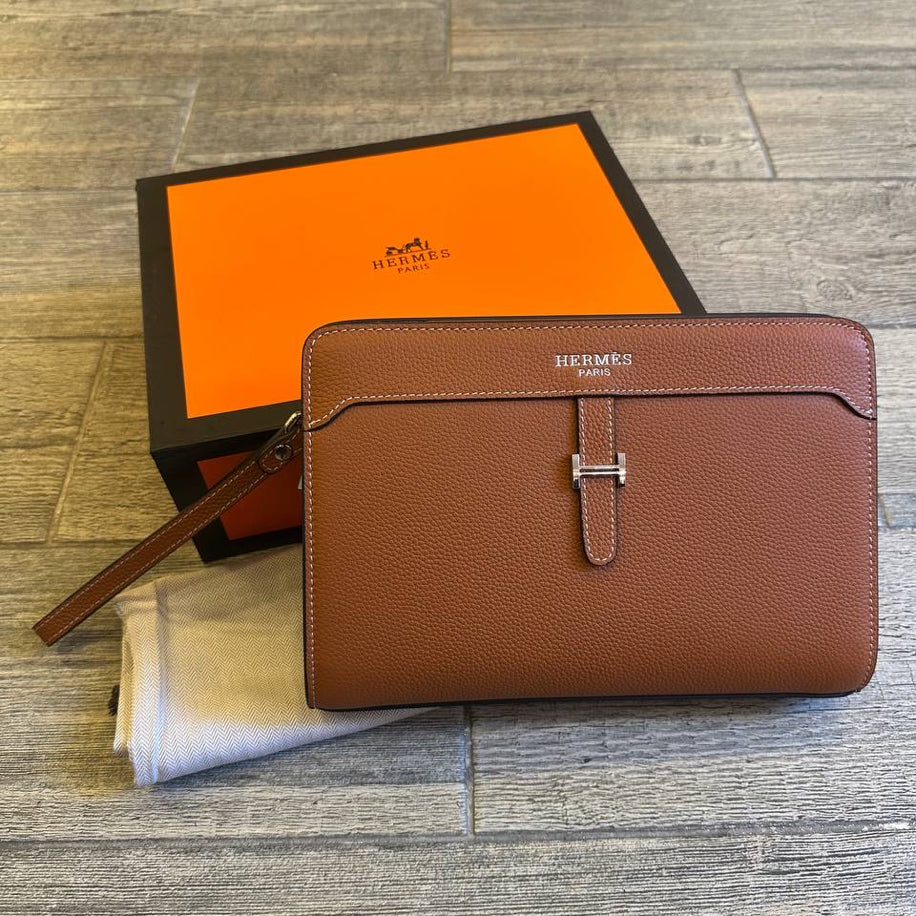 Hermes Dokumatık Erkek El Çantası