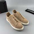 ZEGNA Triple Stitch Suede Sneaker