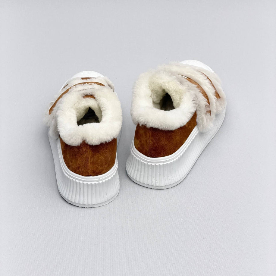 Chanel Shearling Strap Sneaker