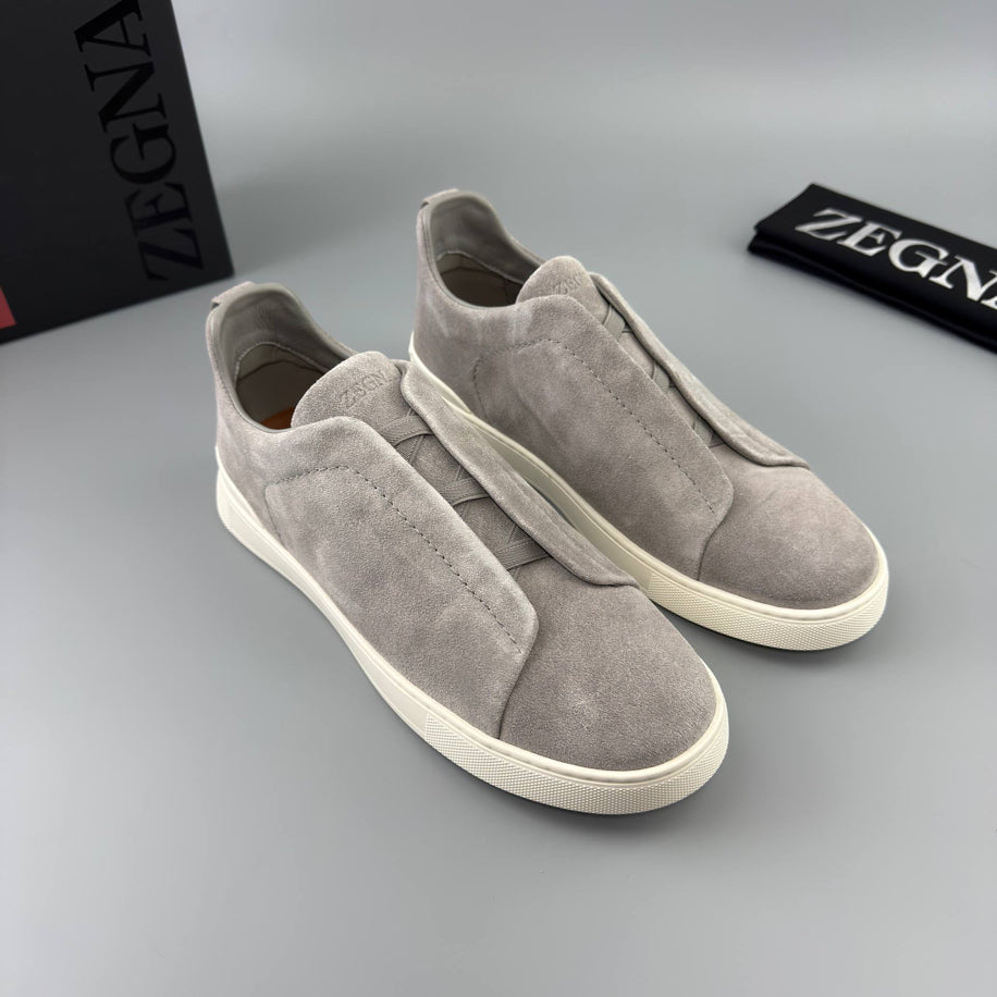 ZEGNA Triple Stitch Suede Sneaker