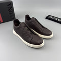 ZEGNA Triple Stitch Leather Sneaker