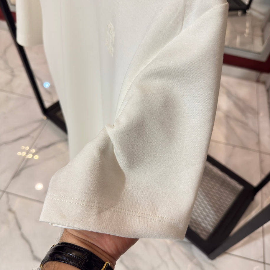 Brunello Cucinelli Logo Detaylı İthal Kumaş T-Shirt