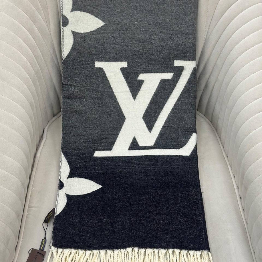 KARIŞIK Louis Vuitton Hakiki Kaşmir İpek Şal