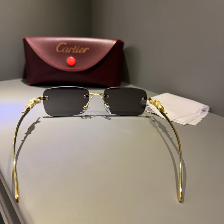 Cartier Unisex Gözlük ( Siyah Cam Gold Sap)
