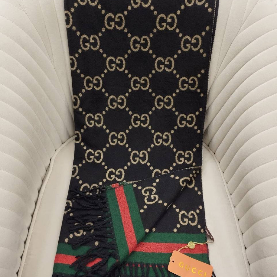 KARIŞIK Gucci Hakiki Kaşmir İpek Şal